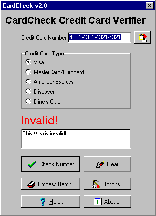 CardCheck screenshot