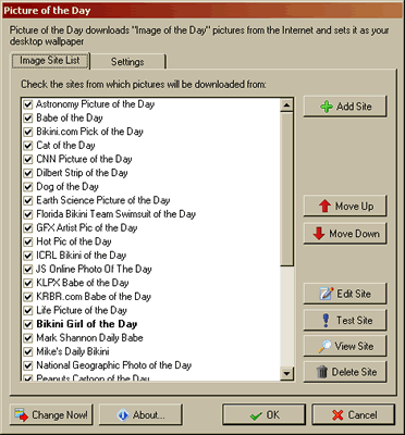 Picture of the Day - Desktop Image Downloader and Changer