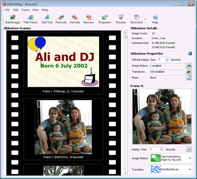 DVD/VCD/Image Slideshow Disk Creation Software