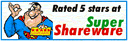 Rated 5 Stars on Super Shareware