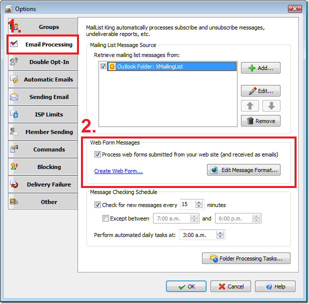 Web Form Processing